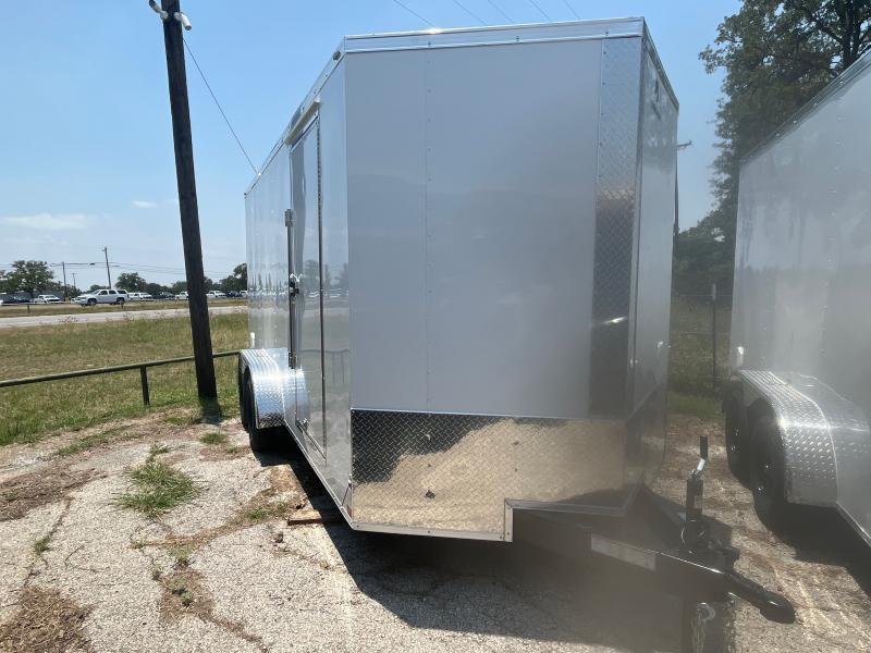 2024 Stallion Manufacturing LLC 7X16' V-NOSE 7K Cargo / Enclosed Trailer havUEC