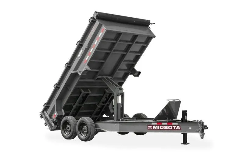 2026 Midsota? Galvanized 18' Dump 22K Trailer
