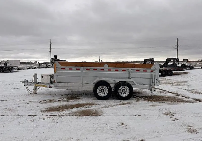 2026 One Sixteen Trailers Galvanized 14' Dump 14K Trailer 