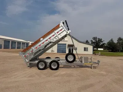 2027 One Sixteen Trailers Galvanized 12' Dump 10K Trailer 