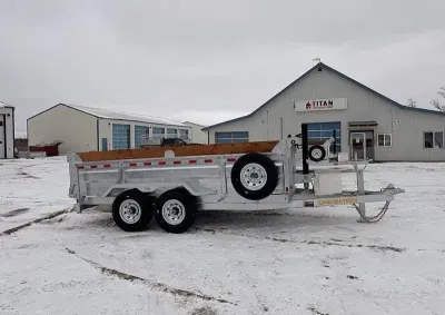 2026 One Sixteen Trailers Galvanized 14' Dump 14K Trailer 