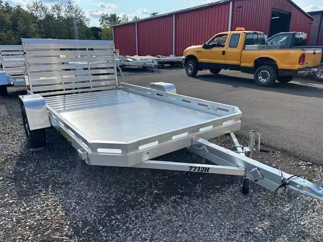 Aluma 7712H-TG Utility Trailer 77" WIDE X 12' LONG WITH 44" HIGH ALUMINUM TAILGATE