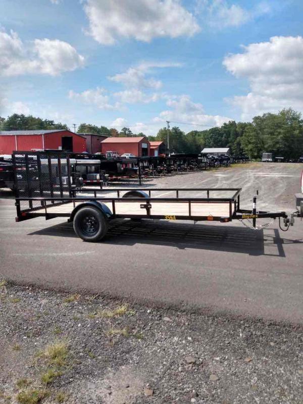 2024 Big Tex Trailers 35SA-14BK4RG Utility Trailer Single Axle With 4' Mesh Gate / 77" WIDE X 14' LONG