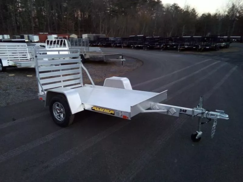 2026 ALUMA 548S-TG 54" WIDE X 8' LONG ALUMINUM UTILITY TRAILER WITH 40" REAR GATE