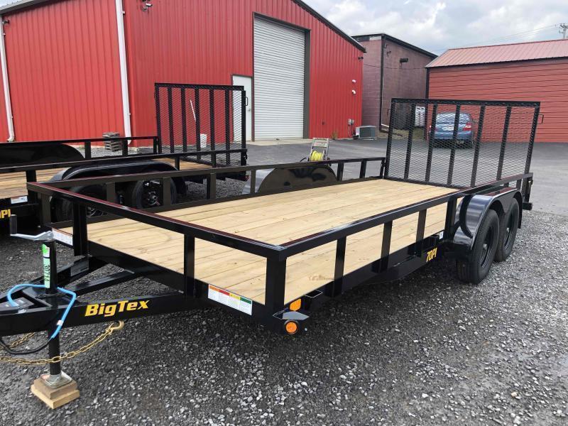 2022 Big Tex Trailers 70PI-18X4RG Utility / Landscape Trailer. 83" Wide x 18' Long. 16" Square Tube Top Rails. 2022 Big Tex Trailers 70PI-18X4RG Utility / Landscape Trailer. 83" Wide x 18' Long. 16" Square Tube Top Rails.