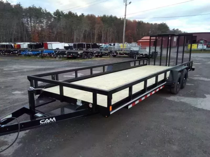 2026 Cam Superline 7x24 Tube Top CAM Utility Trailer 10K Tandem