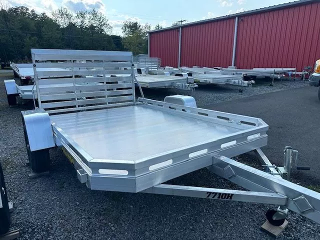 2026 Aluma 7210H-T/G H/D Utility Trailer 72" WIDE X 10' LONG WITH 44" HIGH TAILGATE + 4 TIE DOWN POINTS