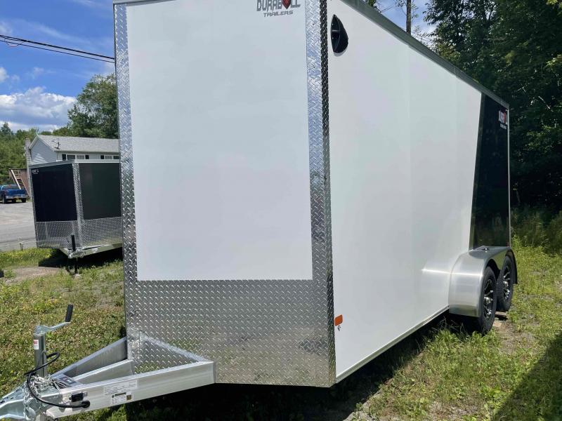 2023 DURABULL 7X16TA2 ENCLOSED ALUMINUM CARGO TRAILER WITH RAMP DOOR OPENING OF 83" / BLACK 2023 DURABULL 7X16TA2 ENCLOSED ALUMINUM CARGO TRAILER WITH RAMP DOOR OPENING OF 83" / BLACK
