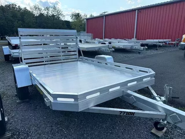 2026 Aluma 7210H-T/G H/D Utility Trailer 72" WIDE X 10' LONG WITH 44" HIGH TAILGATE + 4 TIE DOWN POINTS