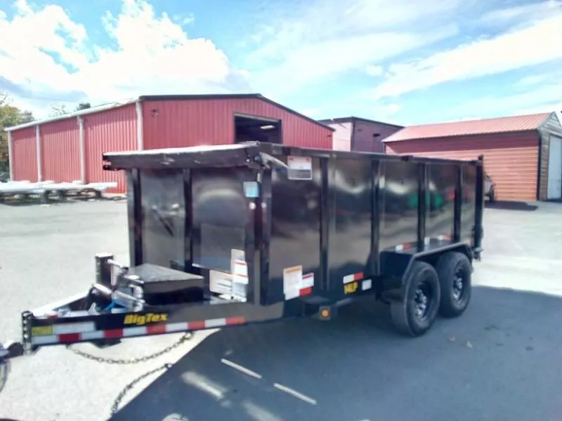 2026 Big Tex Trailers 14LP-14BK-P4 83" Wide x 14' Long Dump Trailer 48" High Sides + Ramps