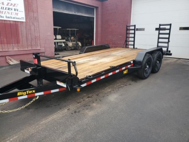 2023 Big Tex Trailers 14ET-20BK-KR Equipment Trailer 17' FLAT DECK + 3' SELF CLEAN B/T  83" BETWEEN THE FENDERS