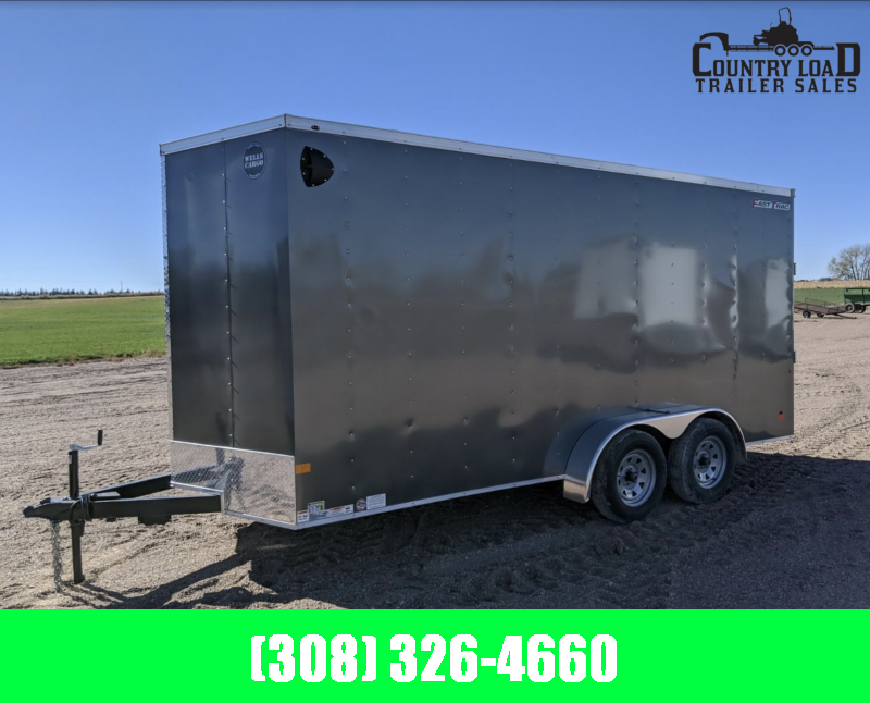 Wells Cargo FT 7 x 16 Enclosed Trailer 7ft Inside Wells Cargo FT 7 x 16 Enclosed Trailer 7ft Inside