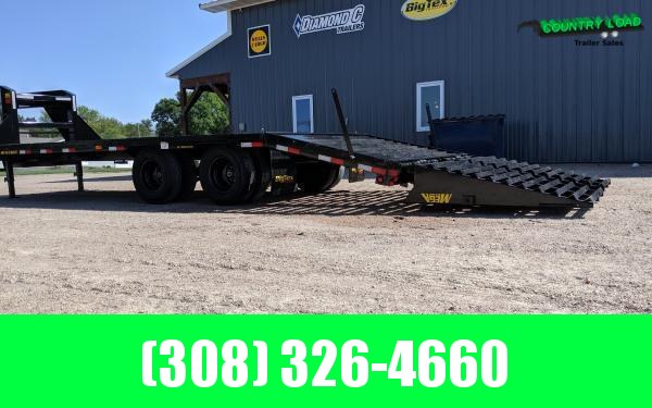 2020 Big Tex 25GN 8.5 x 35+5 Flatbed Trailer w/ Mega Ramps | Trailer
