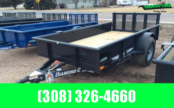 Diamond C 60" x 10' 5K Utility Trailer w/ Bi-fold Ramp Gate Diamond C 60" x 10' 5K Utility Trailer w/ Bi-fold Ramp Gate