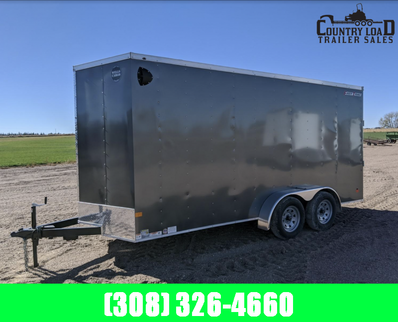 Wells Cargo FT 7 x 16 Enclosed Trailer 7ft Inside Wells Cargo FT 7 x 16 Enclosed Trailer 7ft Inside
