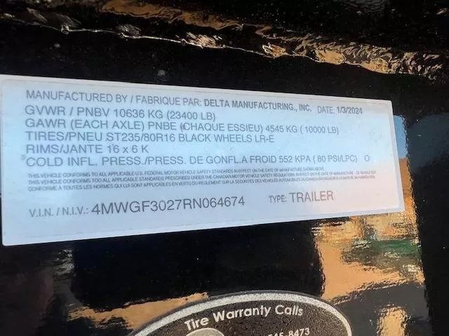 used Equipment / Flatbed Trailers Delta Manufacturing  for sale, in Merrill, WI Thumbnail 3