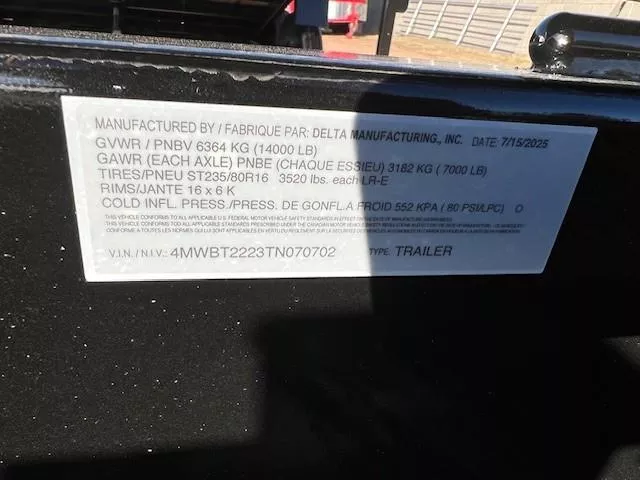 new Tilt Trailers Delta Manufacturing  for sale, in Merrill, WI Thumbnail 7