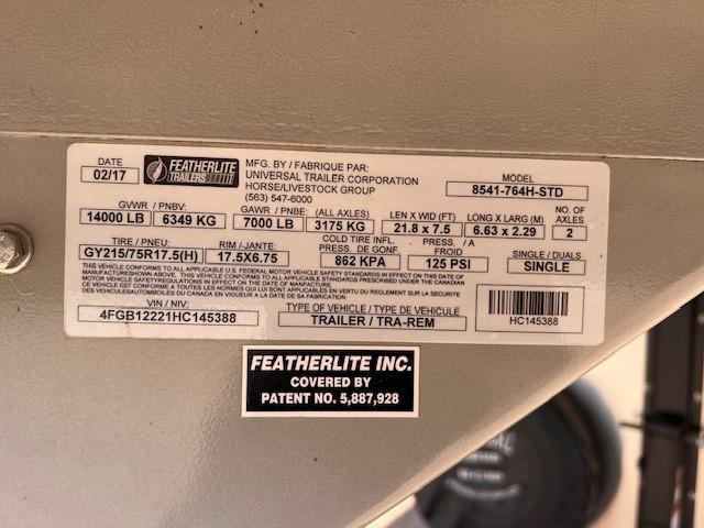used Horse Trailers Featherlite  for sale, in Merrill, WI Thumbnail 7