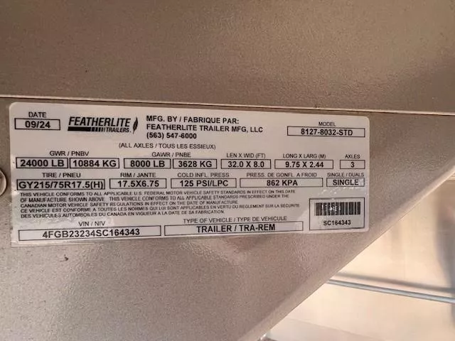 new Stock / Stock Combo Trailers Featherlite  for sale, in Merrill, WI Thumbnail 3