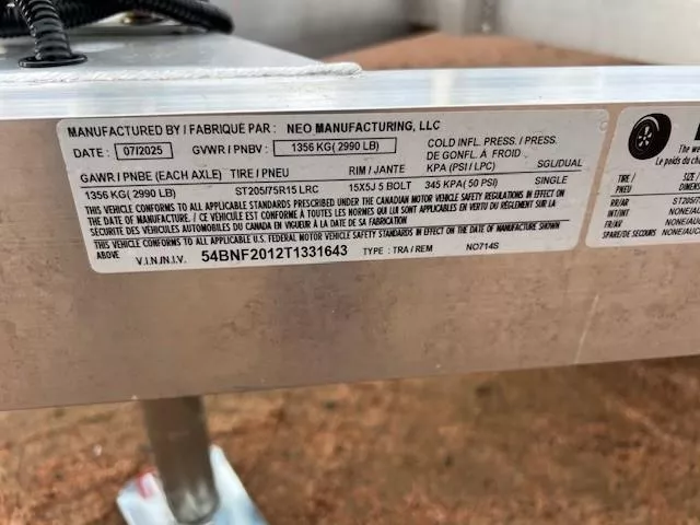 new Utility Trailers NEO Trailers  for sale, in Merrill, WI Thumbnail 3