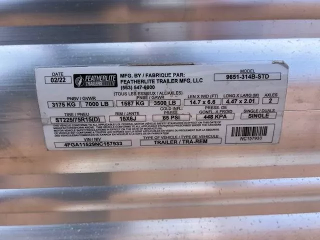 used Horse Trailers Featherlite  for sale, in Merrill, WI Thumbnail 2