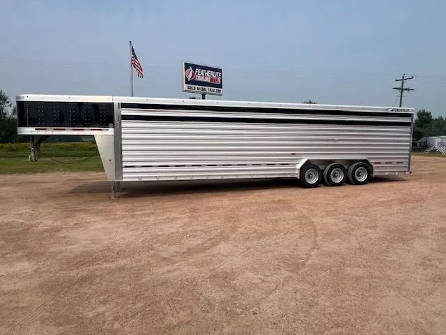 2025 Featherlite Gooseneck Livestock Stock / Stock Combo Trailer