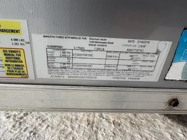 used Cargo (Enclosed) Trailers American Hauler  for sale, in Merrill, WI Thumbnail 4