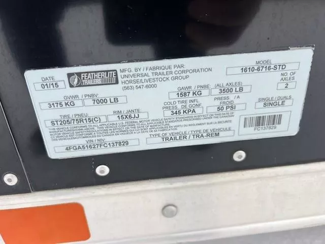 used Cargo (Enclosed) Trailers Featherlite  for sale, in Merrill, WI Thumbnail 3