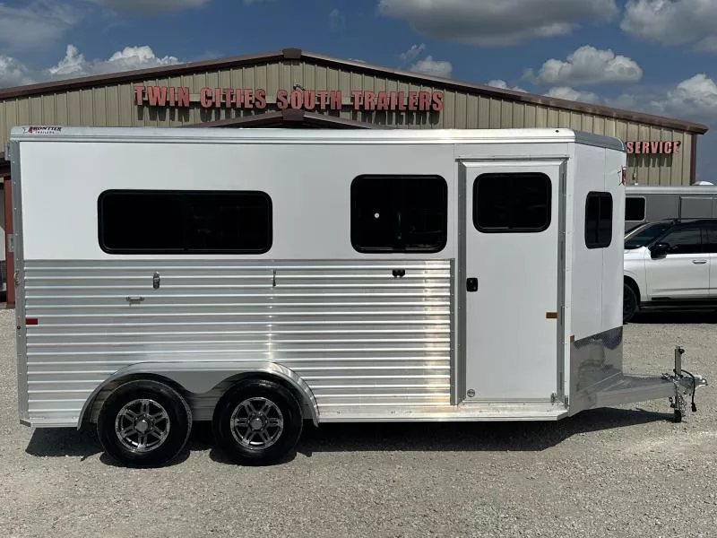 2025 Frontier 2 Horse Straight Load Bumper Pull