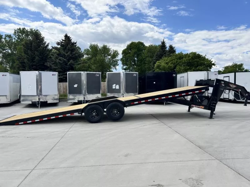 New 2025 H&H Gooseneck SPEEDLOADER 30' POWER TILT 14K, winch plate