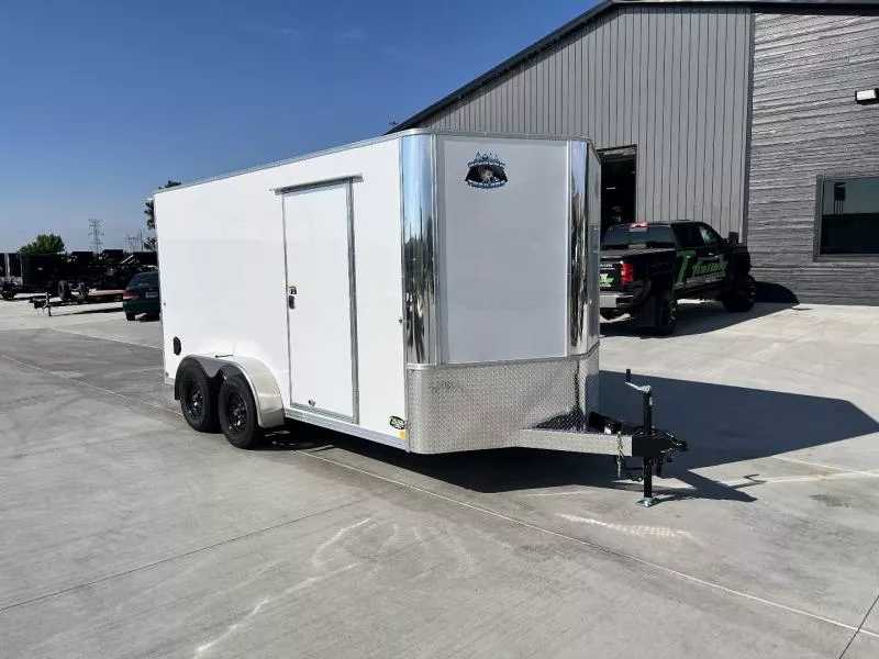 New 2026 Bighorn R&M 7x14+2’V SUPERIOR QUALITY Rear Ramp Enclosed Cargo Trailer