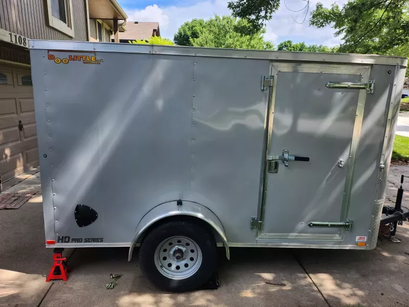 2024 Doolittle Enclosed Trailer USED ONCE, Ramp, Side Door