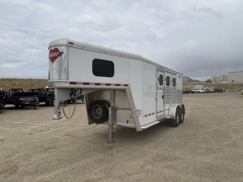 2023 Hart Solution Three Horse Gooseneck 