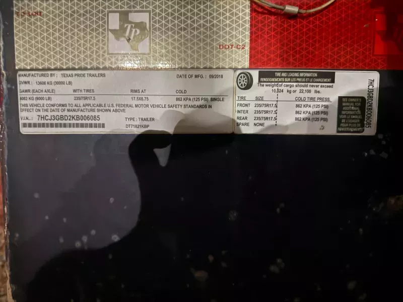 used Dump Trailers Texas Pride Trailers  for sale, in Gulfport, MS Thumbnail 15