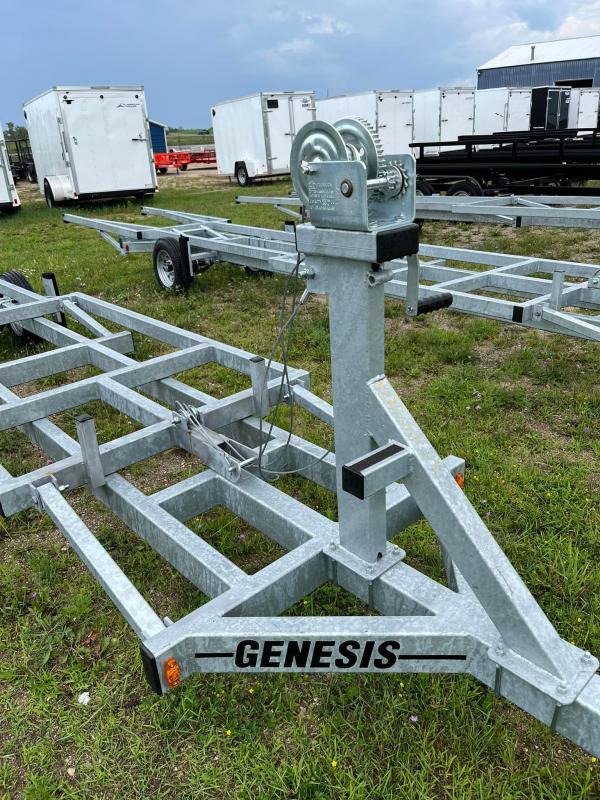 2022 Genesis CRANK PONTOON Boat Trailer USA Trailers Michigan's