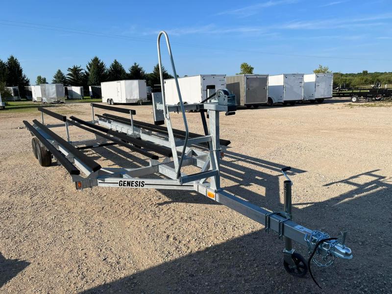2022 Genesis CRANK PONTOON Boat Trailer USA Trailers Michigan's