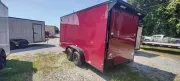 2027 Quality Cargo 7x16x7 TANDEM AXLE NEW COLOR BRANDYWINE POLY BLACK OUT TRIM PACKAGE