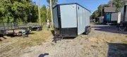 2027 Quality Cargo 7X14X6.9TA Enclosed NEW COLOR Polar ICE BLACKED OUT TRIM
