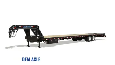 Load Trail 102x30 Low-Pro Gooseneck Trailer 24K, MAX Ramps, Black