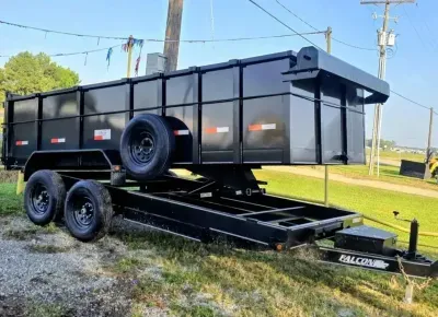 Falcon 16 ft TA Dump Trailer, 14,000 GVWR, 3 ft Sides