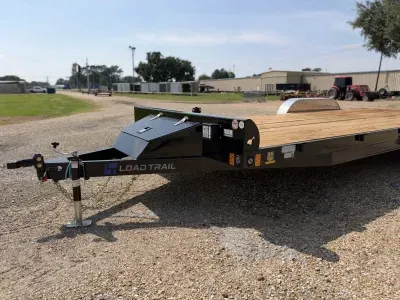 Load Trail 83x20 Car Hauler 7K, Slide-In Ramps, Black