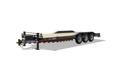 Load Trail 83x24 Triple Axle Equipment Trailer 21K, MAX Ramps, Black