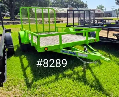 Load Trail 72x10 Utility Trailer, Fold Gate, Green
