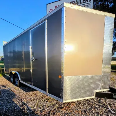 Rock Solid 8.5x20 TA Cargo Trailer, Therma Cool Ceiling, Ramp Door