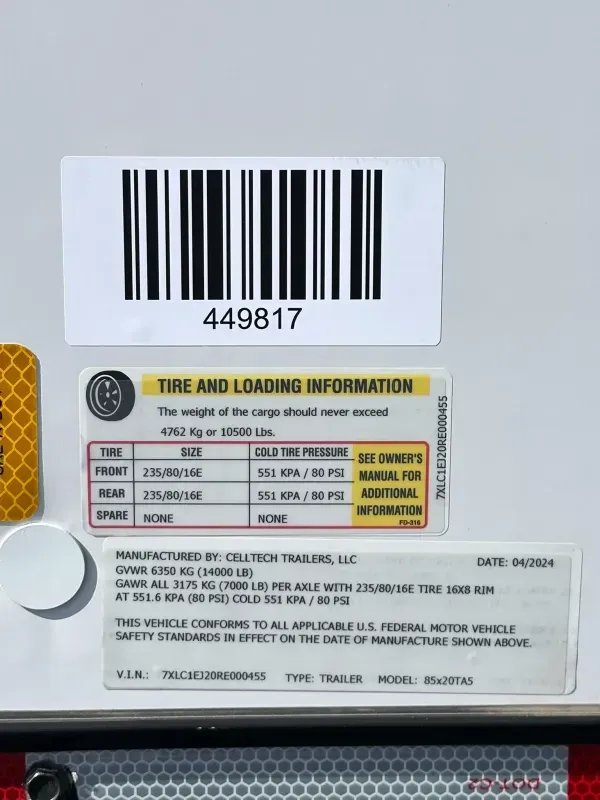 used Car Haulers / Racing Trailers CellTech  for sale, in Buckeye, AZ Thumbnail 12