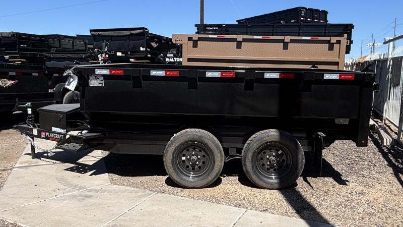 2025 PlayCraft Trailers 6.5X10 DUMP TRAILER - FLARED SIDES- BARN DOOR GATE - 6K - SCISSOR HOIST - TARPS 