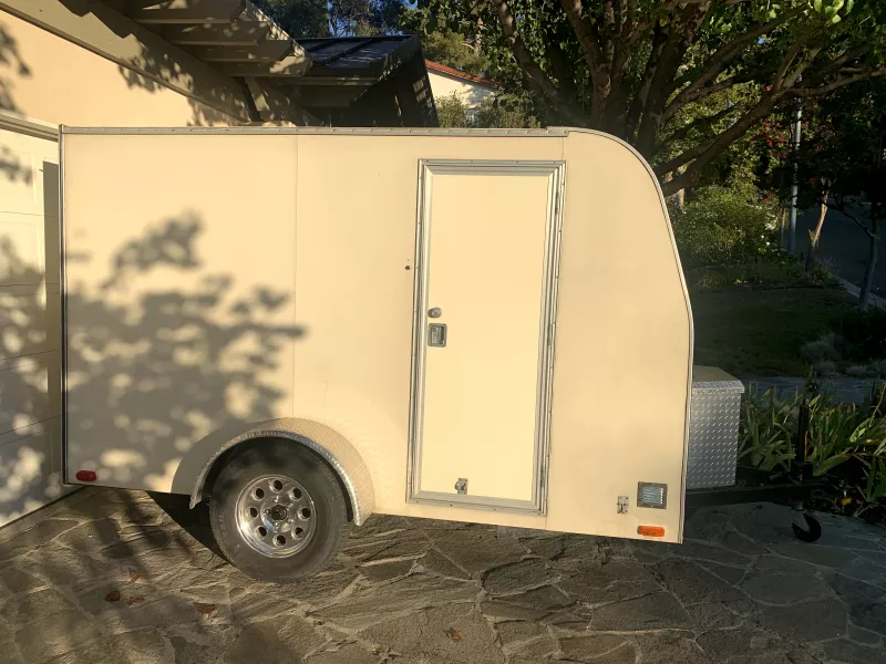 Fully Enclosed Custom 2 Motorcycle Trailer