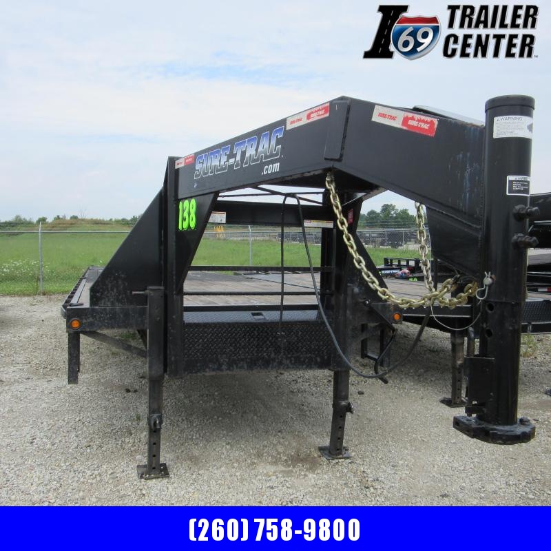 2011 Sure-Trac HD Low Pro Deckover hydraulic Beavertail Equipment Trailer 2011 Sure-Trac HD Low Pro Deckover hydraulic Beavertail Equipment Trailer