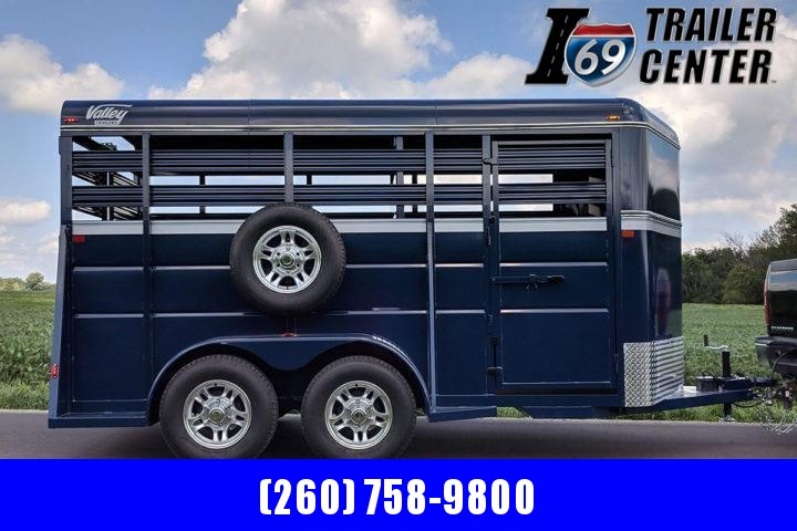 2021 Valley Trailers Blue 16Ft Livestock Bumperpull Horse Trailer 2021 Valley Trailers Blue 16Ft Livestock Bumperpull Horse Trailer