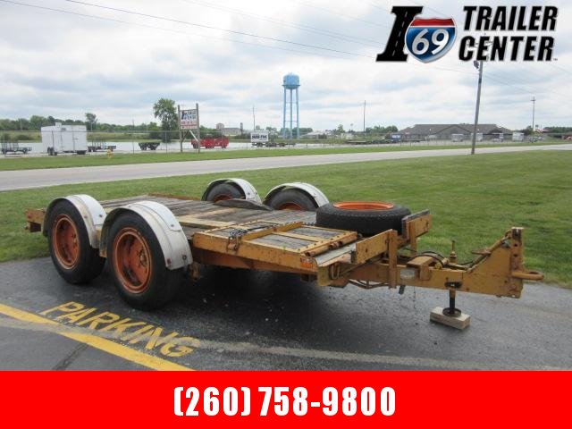 1980 Millerbuilt Tilt Equipment 20K Pintle Equipment Trailer 1980 Millerbuilt Tilt Equipment 20K Pintle Equipment Trailer